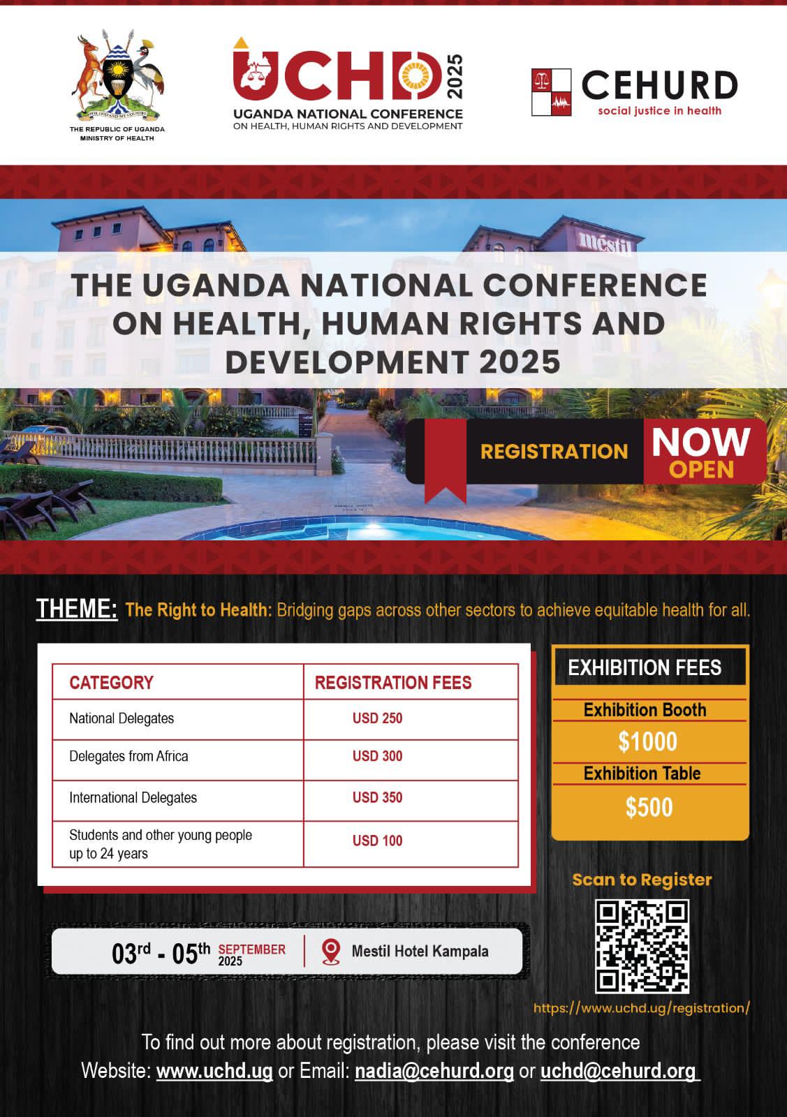 THE 2ND UGANDA NATIONAL CONFERENCE ON HEALTH, HUMAN RIGHTS AND DEVELOPMENT (UCHD) 2025